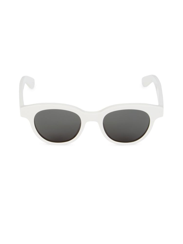 

Овальные солнцезащитные очки 48MM Alexander Mcqueen, слоновая кость