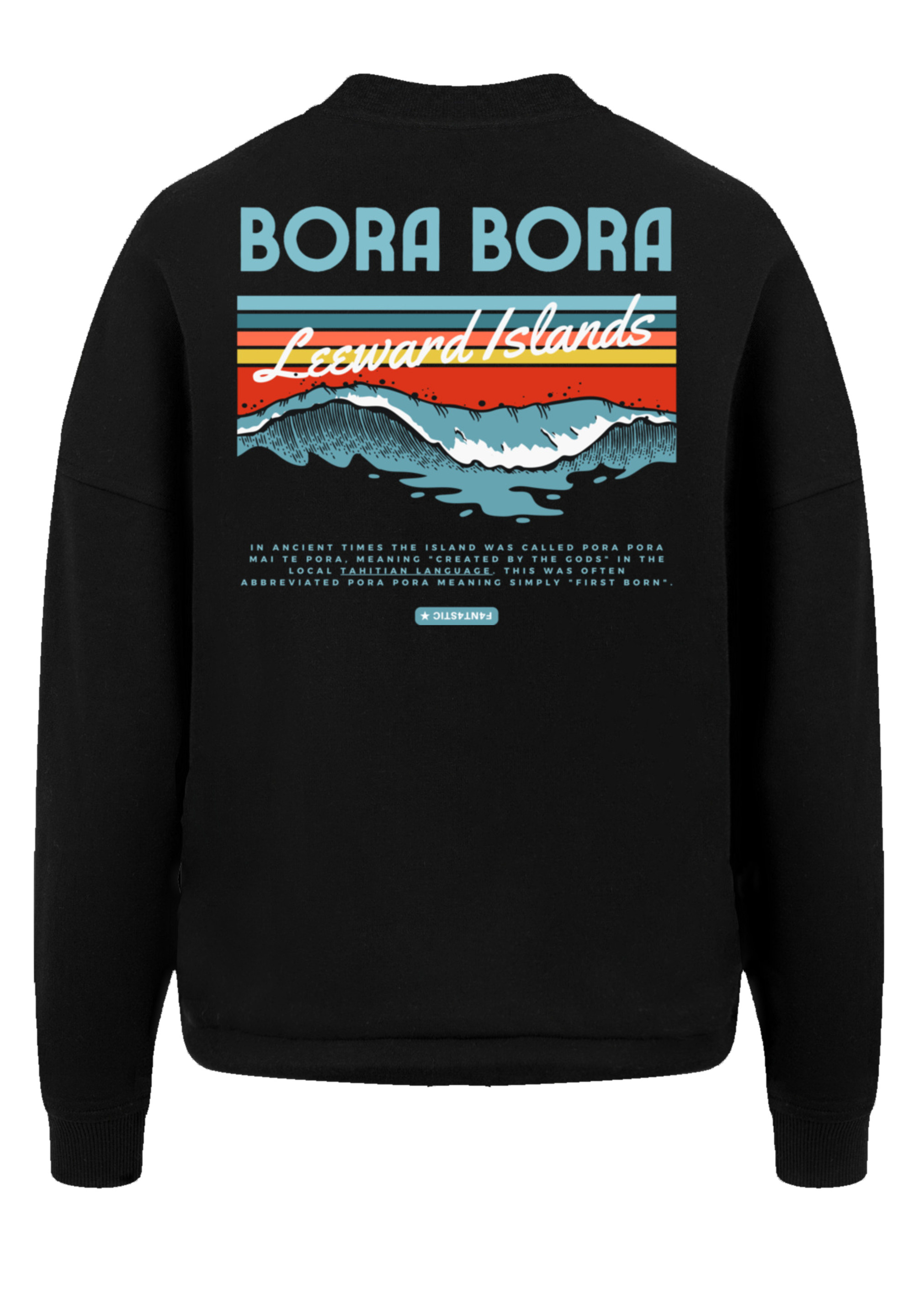Толстовка F4NT4STIC Oversize Bora Bora Leewards Island, черный