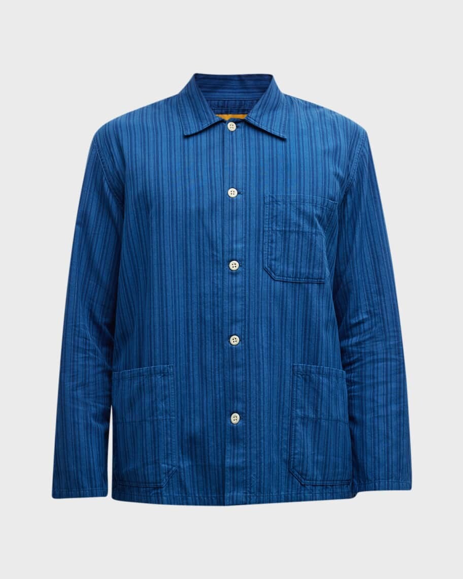 

Мужская верхняя рубашка в полоску в тон Original Madras Trading Co.