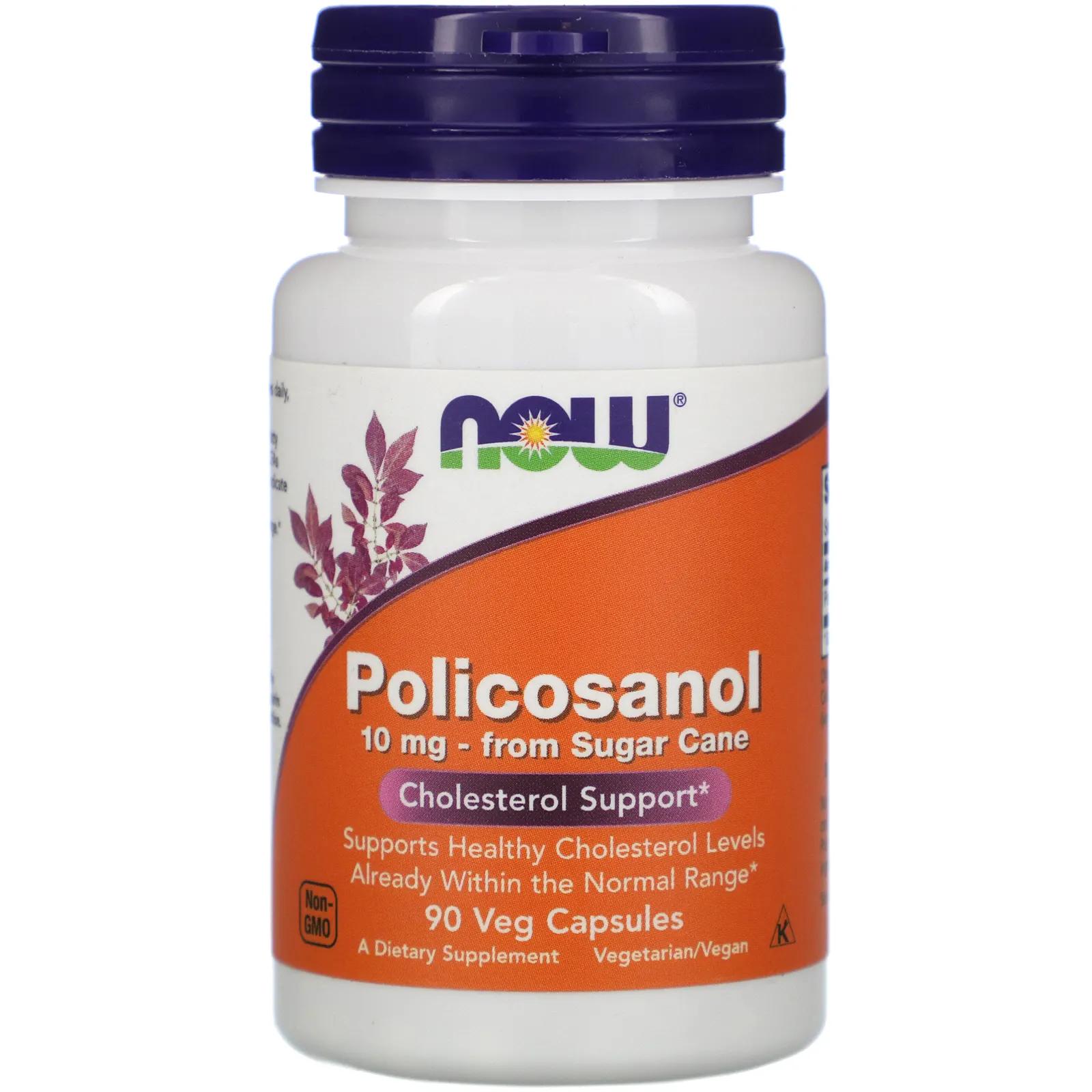 Now Foods Поликосанол 10 мг 90 растительных капсул now foods супермолозиво 500 мг 90 растительных капсул