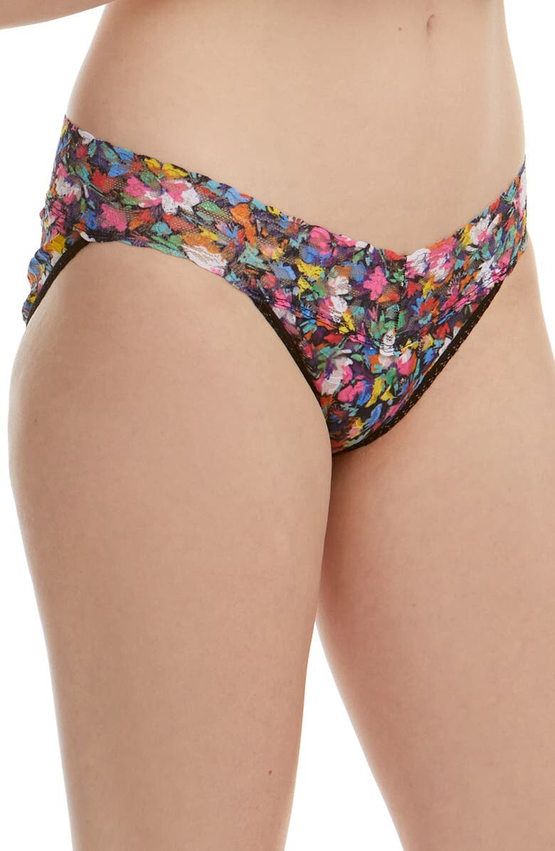 

Кружевное бикини с цветочным принтом HANKY PANKY, Коричневый