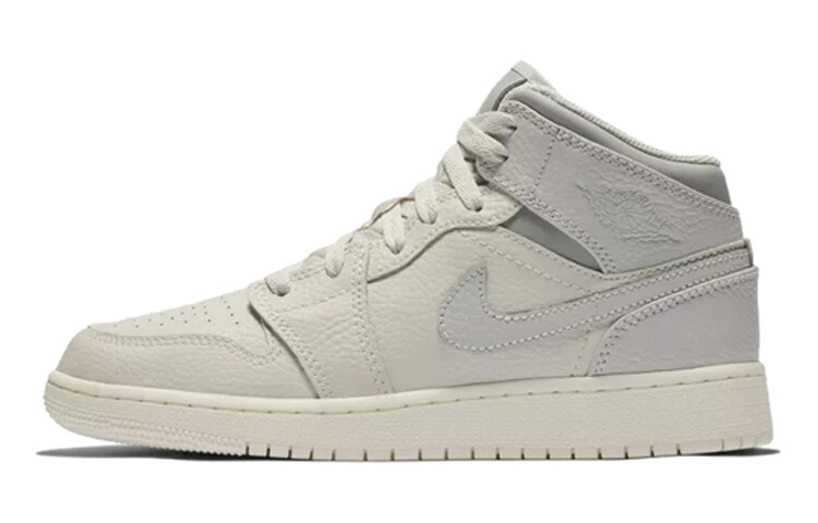 

Jordan 1 Mid Light Bone Wolf Grey (GS) Light Bone/Wolf Grey