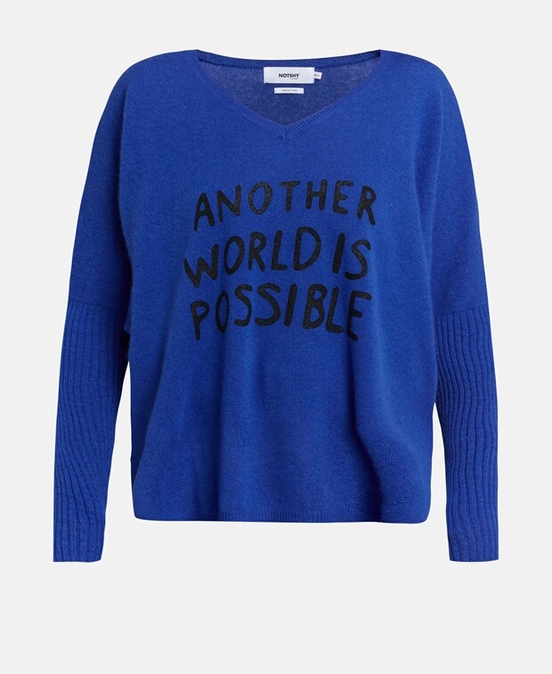 

Кашемировый пуловер Notshy Cashmere, синий