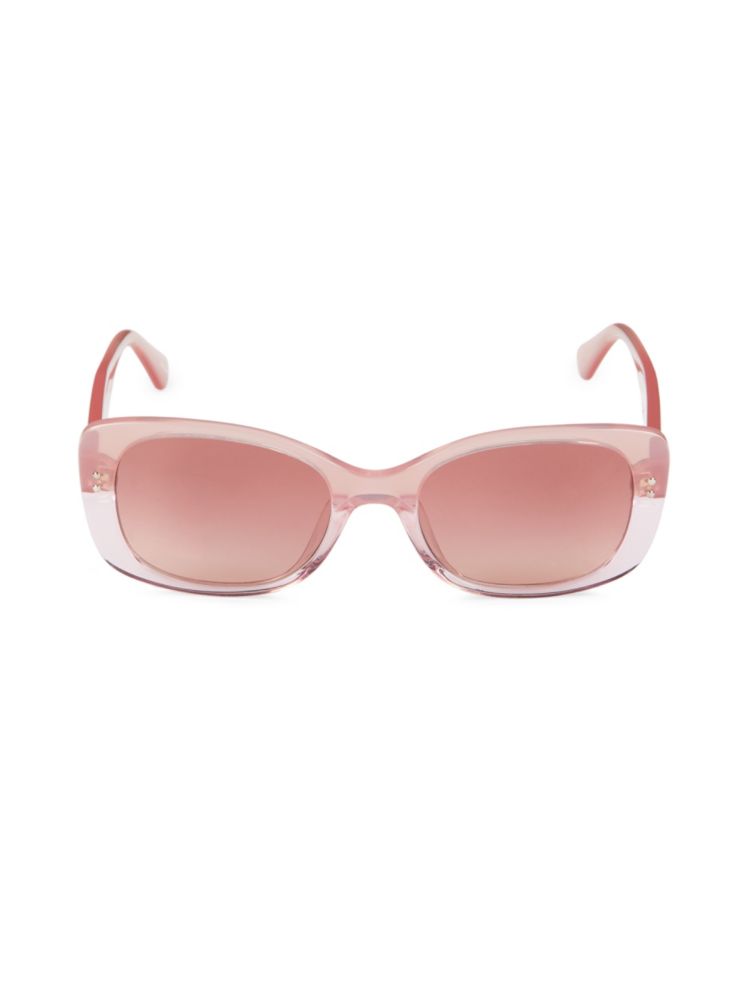 

Прямоугольные солнцезащитные очки Citiani 53MM Kate Spade New York, цвет Pink Crystal