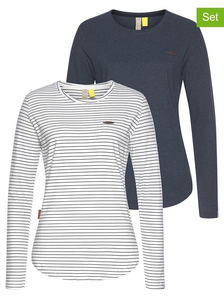 

Лонгслив alife and kickin 2er Set s, цвет anthrazit/weiß
