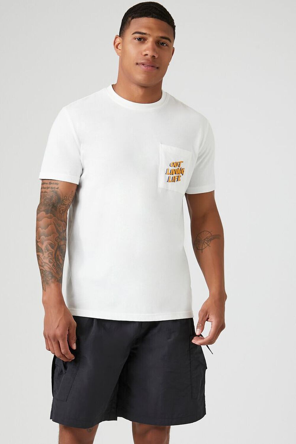 

Шорты карго на шнурке Forever 21, черный