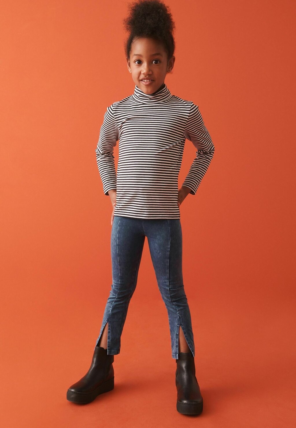 

Леггинсы SOFT SPLIT FRONT Next, цвет blue acid wash