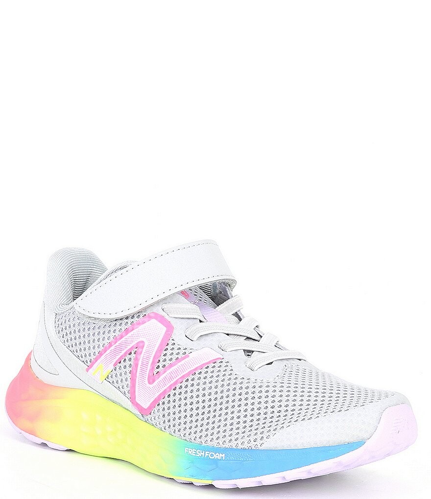 

Кроссовки New Balance для девочек Fresh Foam Arisi V4 с альтернативной застежкой (для малышей), серый