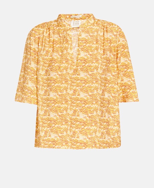 

Рубашка блузка Scotch & Soda, темно-желтый