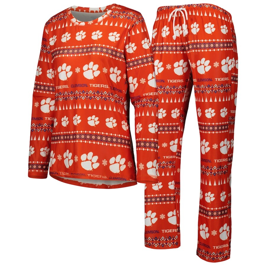 

Пижамный комплект Concepts Sport Clemson Tigers, оранжевый