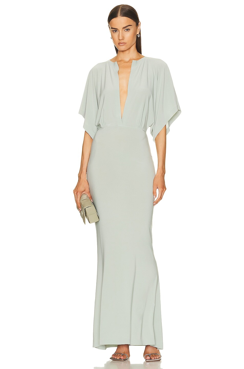 

Платье Norma Kamali Obie Gown, цвет Dried Sage