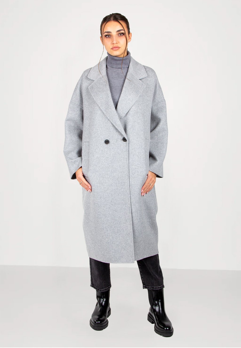 Классическое пальто ViCOLO, светло-серый