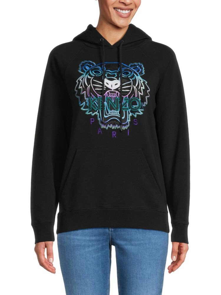 

Толстовка с вышитым логотипом Kenzo, черный