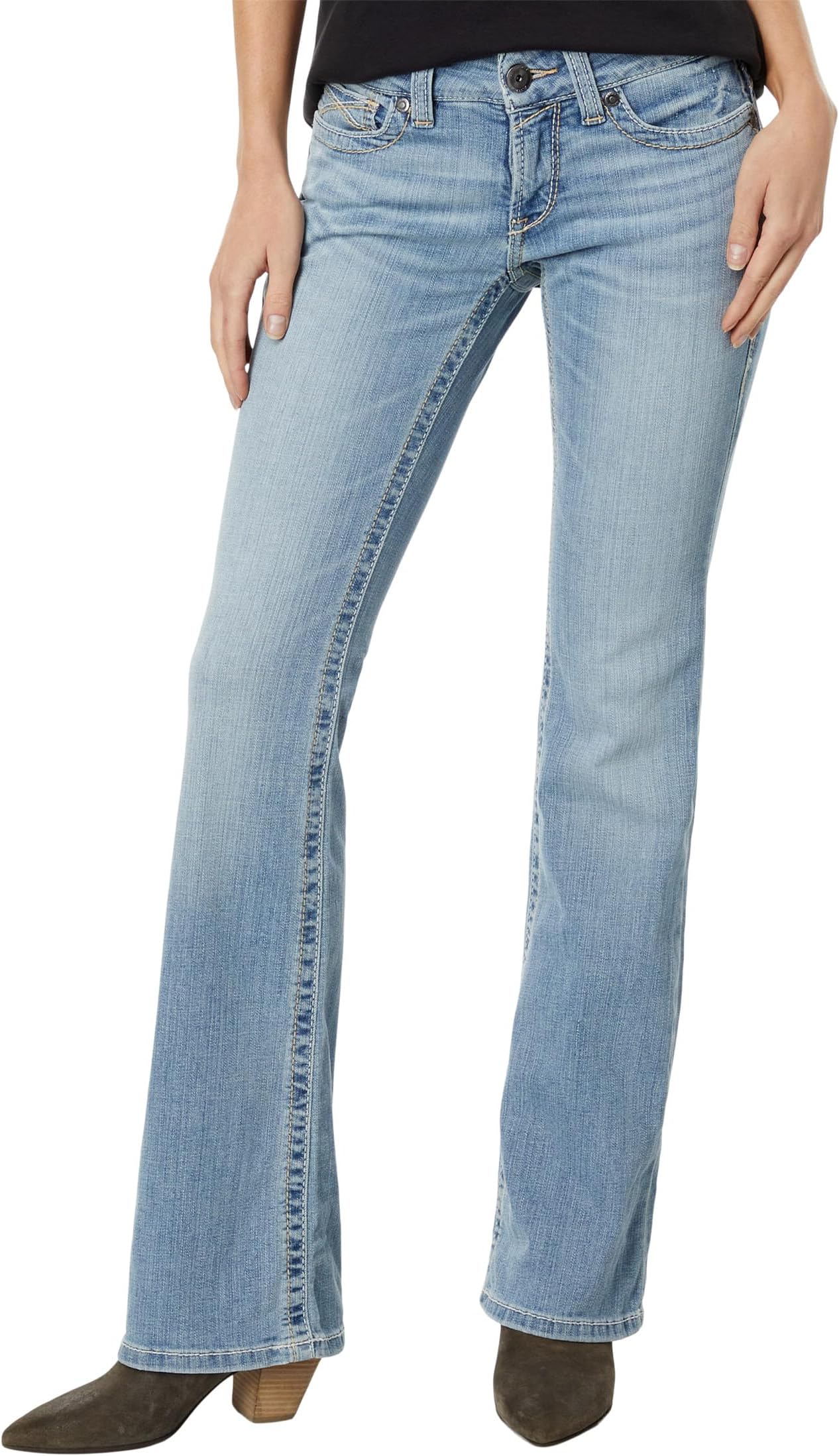 Джинсы R.E.A.L. Mid-Rise Kehlani Bootcut Jeans in Colorado Ariat, цвет Colorado джинсы r e a l mid rise raquel bootcut jeans ariat цвет canadian