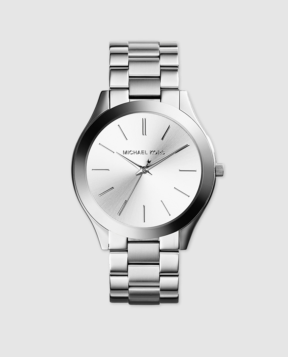 Michael Kors Slim Runway MK3178 ​​стальные женские часы Michael Kors, серебро цена и фото