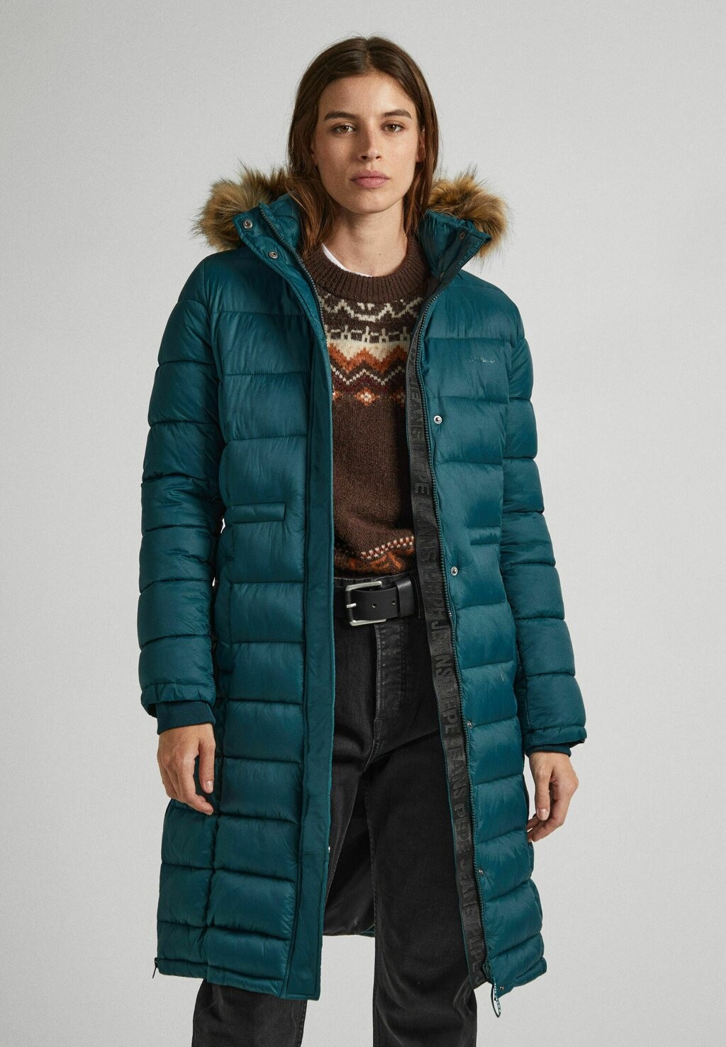 

Зимнее пальто May Long Pepe Jeans, зеленый