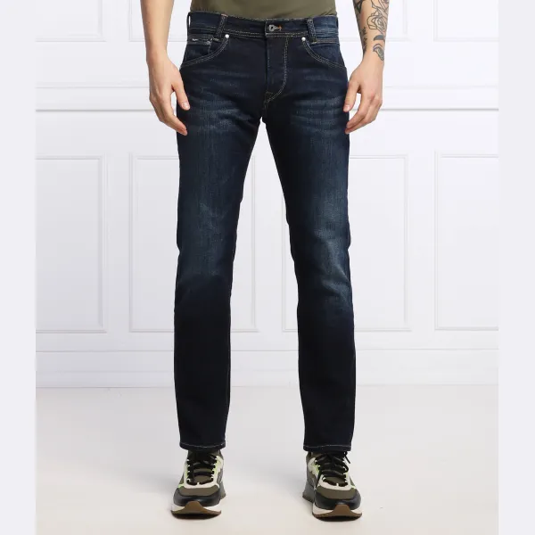 

Джинсы прямого кроя с шипами Pepe Jeans London, синий