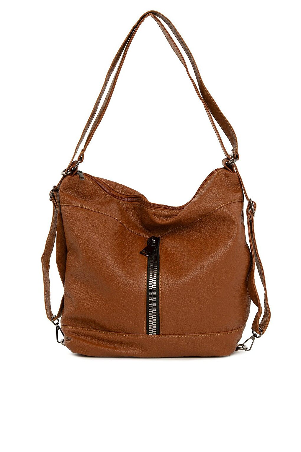 Повседневная сумка с мягкой текстурой и вертикальной молнией Bagmori, шоколадная кожа binful шоколадная m
