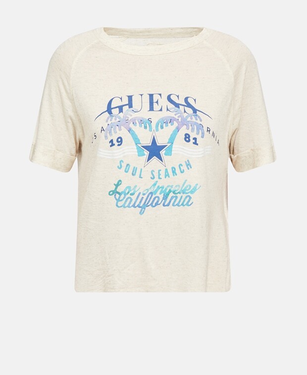 

Футболка Guess, экрю