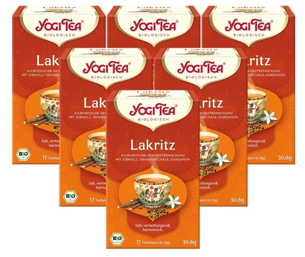 

6 xYOGI ЧАЙ с лакрицей | 6 х 30,6 г Yogi Tea