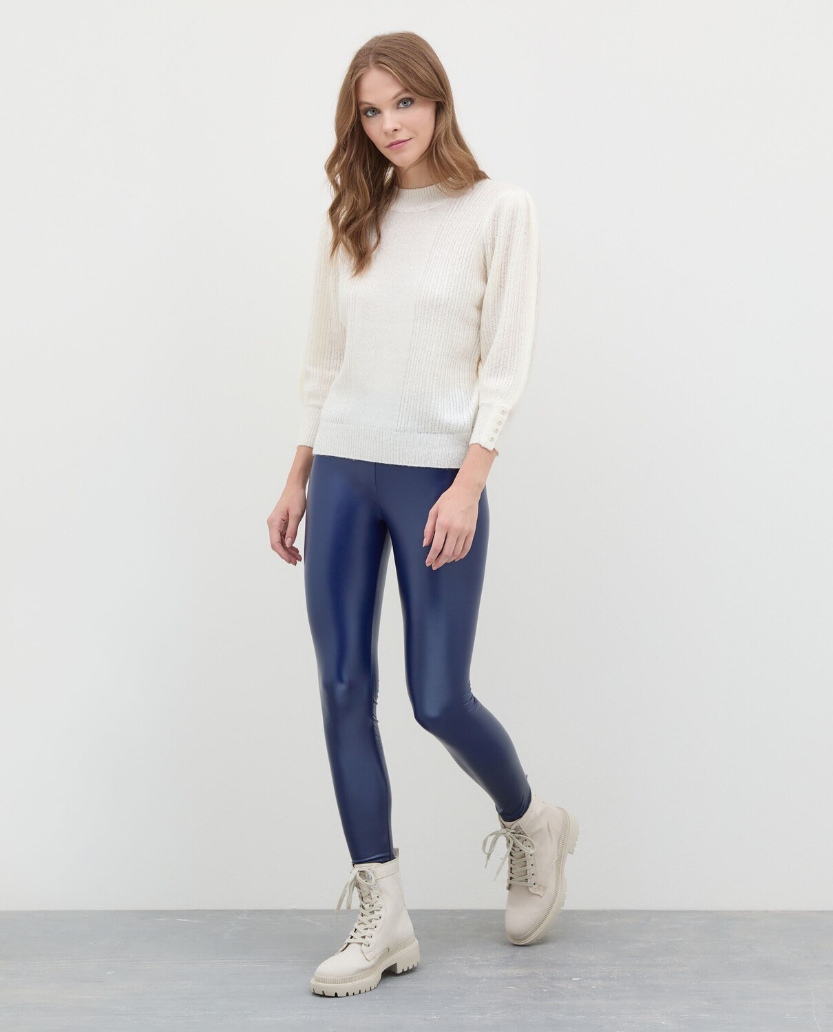 

Женские леггинсы из экокожи NICE&CHIC, черный
