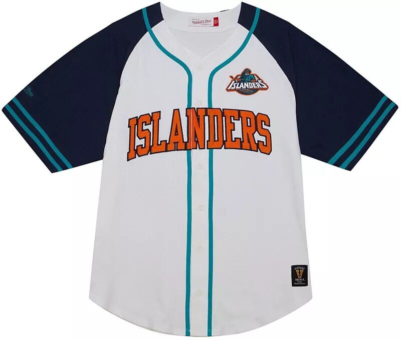 

Белая бейсбольная майка Mitchell & Ness New York Islanders
