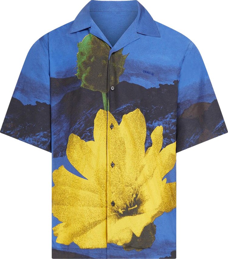 Рубашка OAMC Kurt Floral 'Blue', синий
