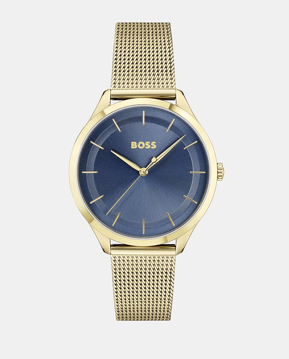 

Pura1502635 Женские часы с золотой стальной сеткой Boss, золотой