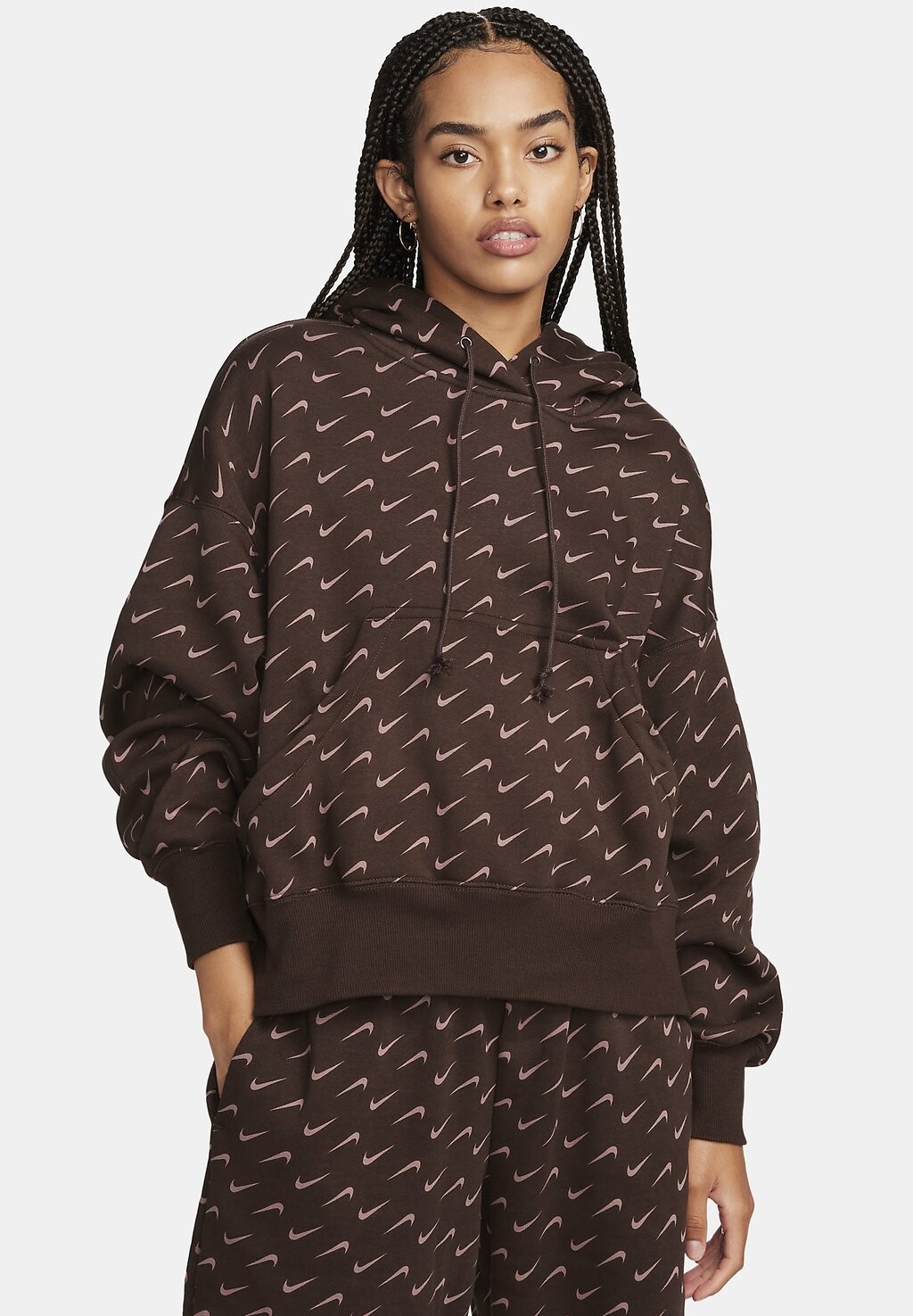 

Толстовка PRINTED Nike Sportswear, цвет baroque brown