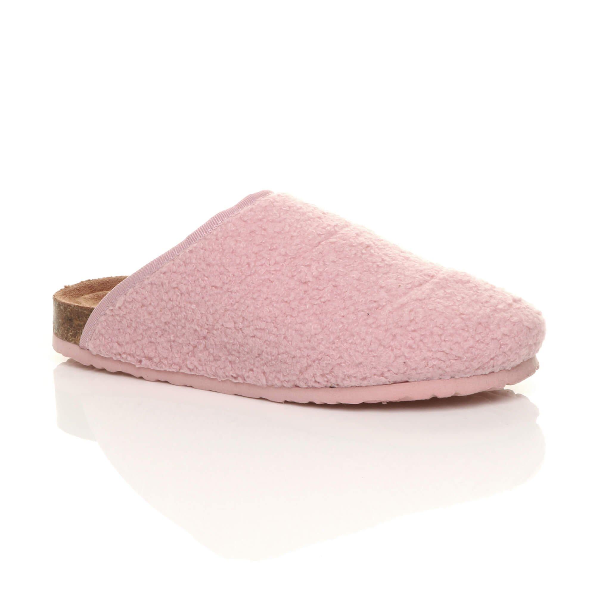 Тапочки-мулы на плоском каблуке AJVANI, розовый мюли на плоской подошве bigote sotoalto цвет azul marino