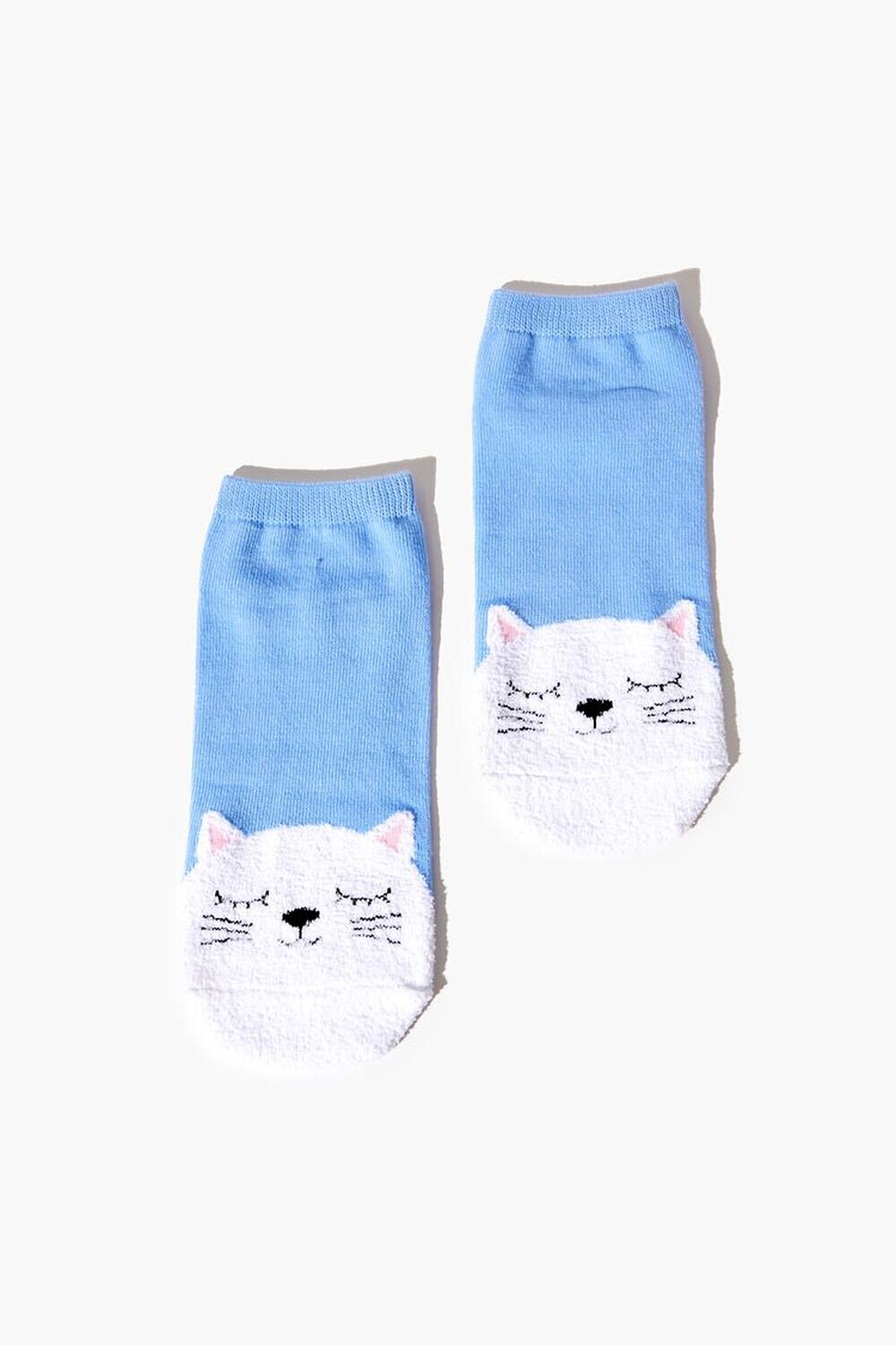

Носки до щиколотки с кошачьей мордой Forever 21, синий