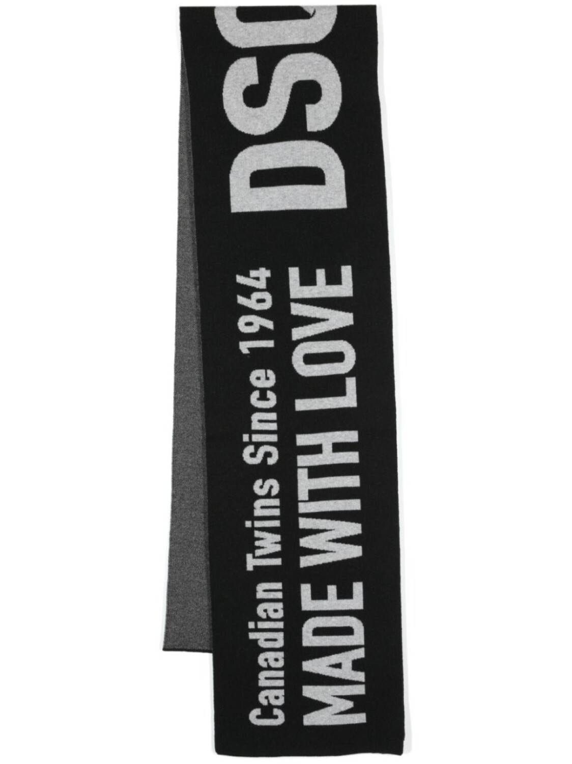 

Dsquared2 шерстяной шарф с логотипом, черный