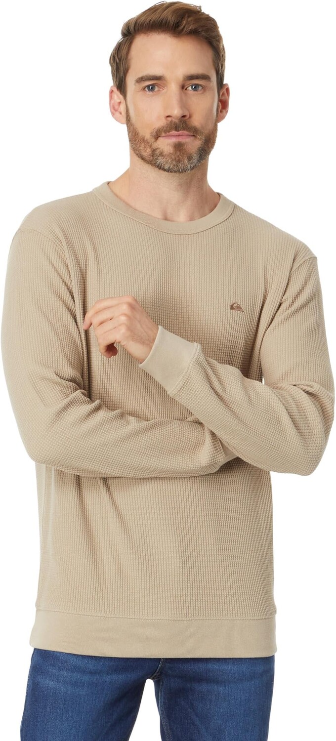 

Толстовка Flanders Waffle Crew Quiksilver, цвет Plaza Taupe