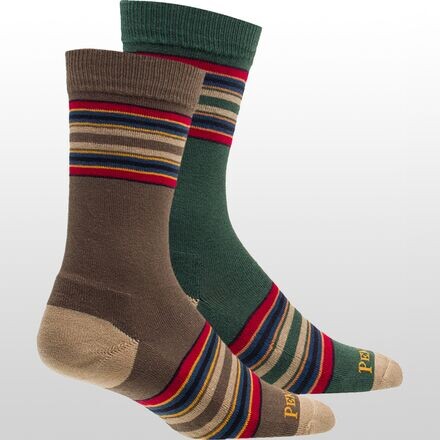 

Носки в полоску Yakima — 2 шт. Pendleton, цвет Mineral Umber/Green Heather