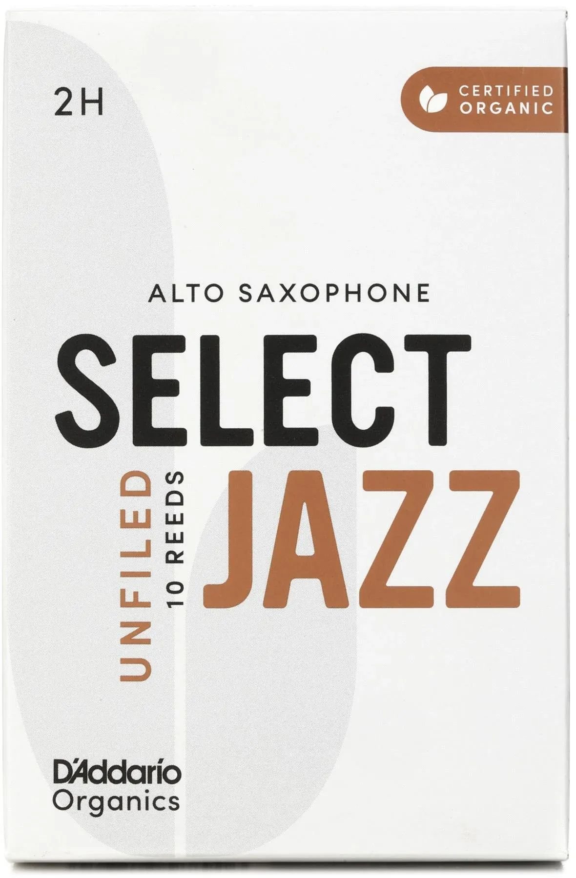 

D'Addario Organics Select Jazz Необшитые трости для альт-саксофона — 2 жестких (10 шт. в упаковке)