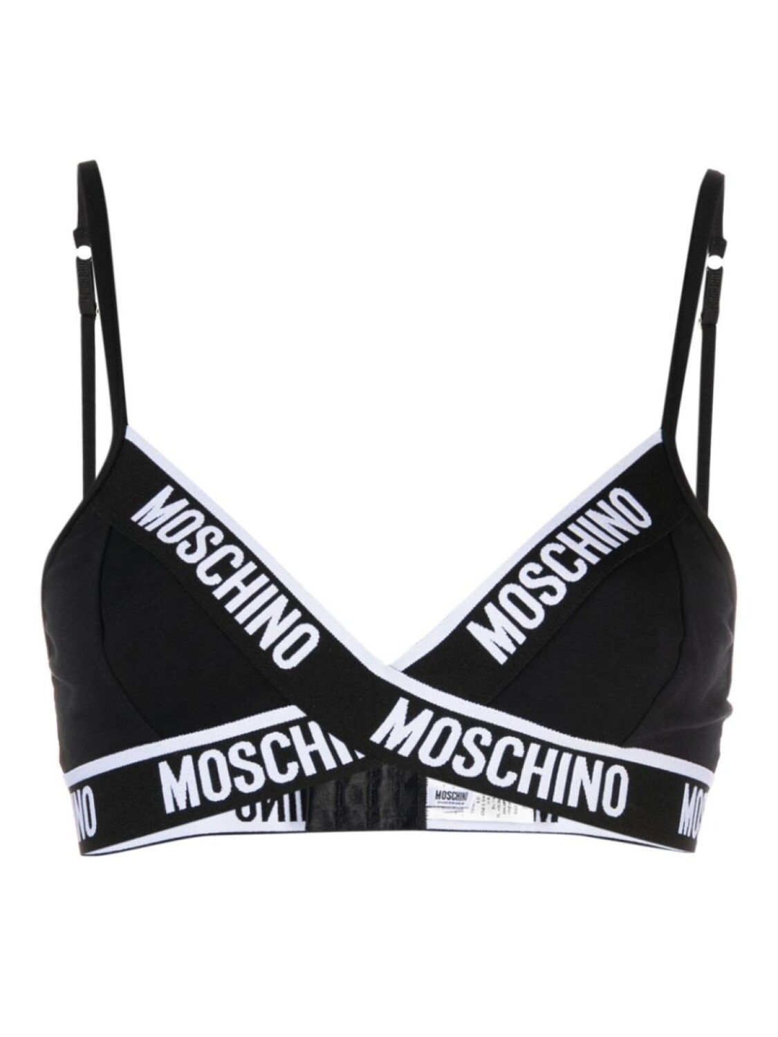 

Moschino бюстгальтер с логотипом, черный