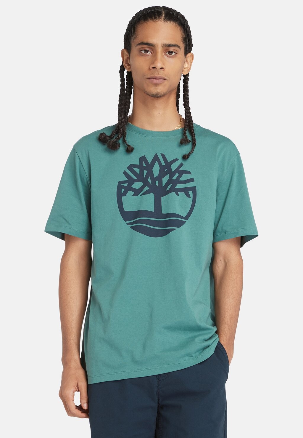 

Футболка с принтом Kennebec River Tree Timberland, цвет sea pine