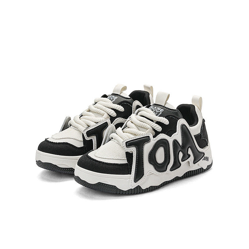 

Кроссовки TALKING TOM Skateboarding Shoes Unisex Low-top, черный/белый