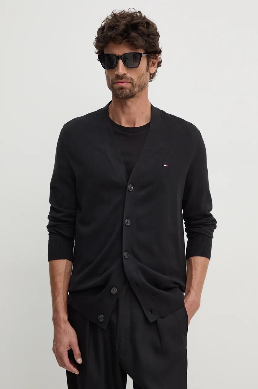 

Хлопковый кардиган Tommy Hilfiger, черный