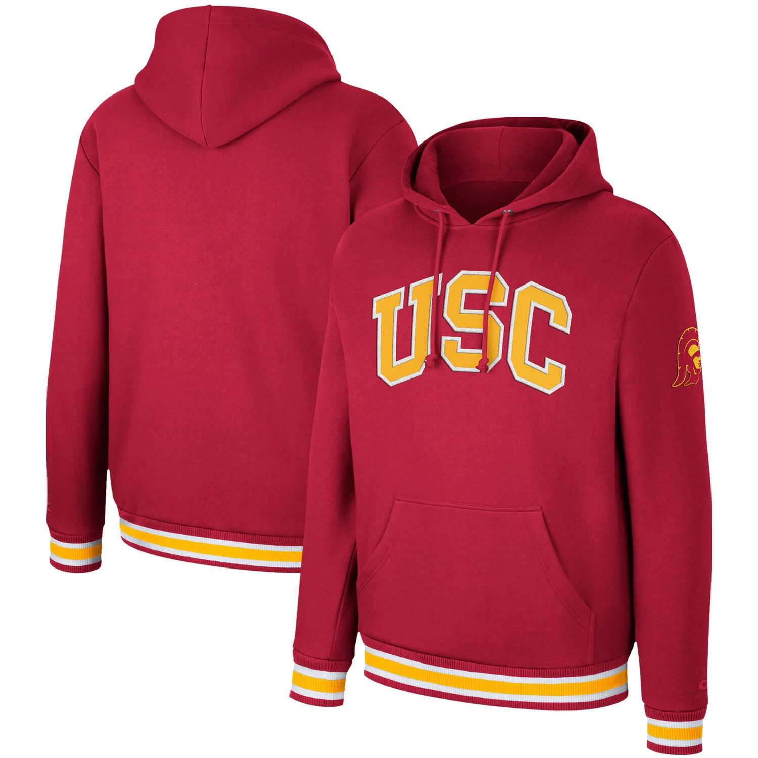 

Мужской пуловер с капюшоном Colosseum Cardinal USC Trojans Varsity Arch