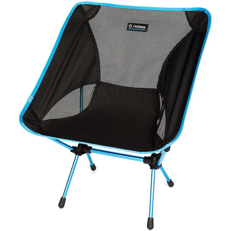 Один стул Helinox, синий кресло походное camping world commander с карманами