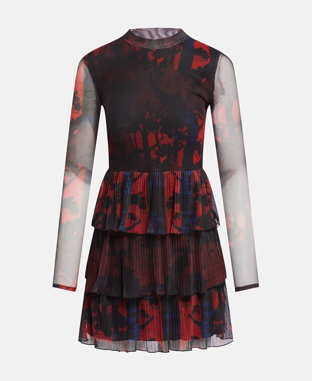 

Плиссированное платье Desigual, красный
