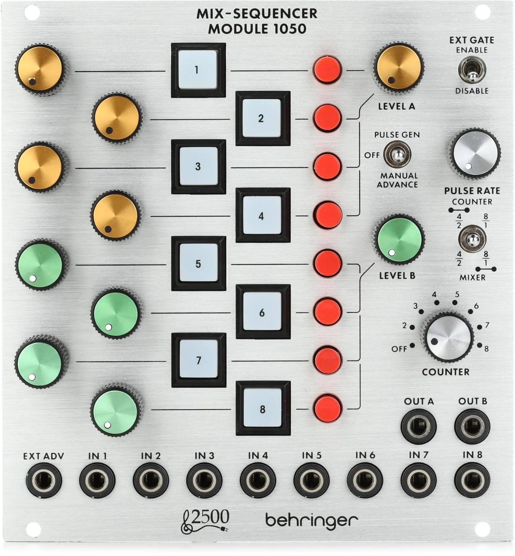 

Модуль микс-секвенсора Behringer 1050 Eurorack