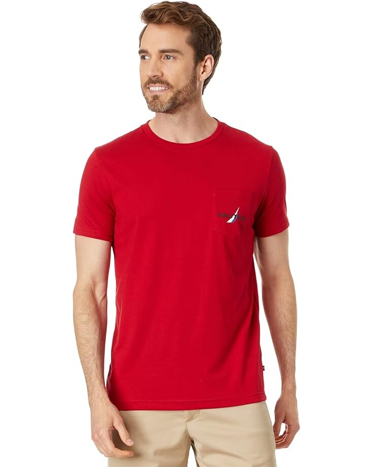 

Футболка Nautica Sustainably Crafted Heritage Graphic T-Shirt, цвет Nautica Red