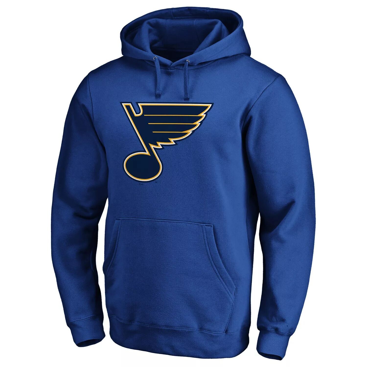 

Мужской флисовый пуловер с капюшоном синего цвета с фирменным логотипом St. Louis Blues Primary Team Fanatics