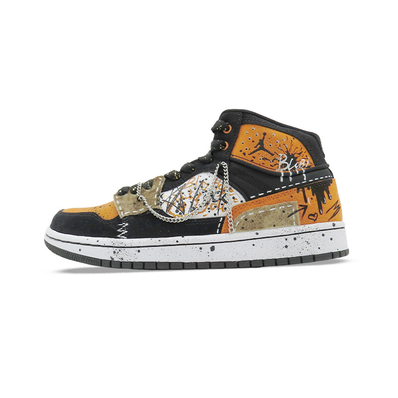 

Кроссовки Jordan Access Vintage Basketball Shoes Men High-top Black/orange, цвет Orange