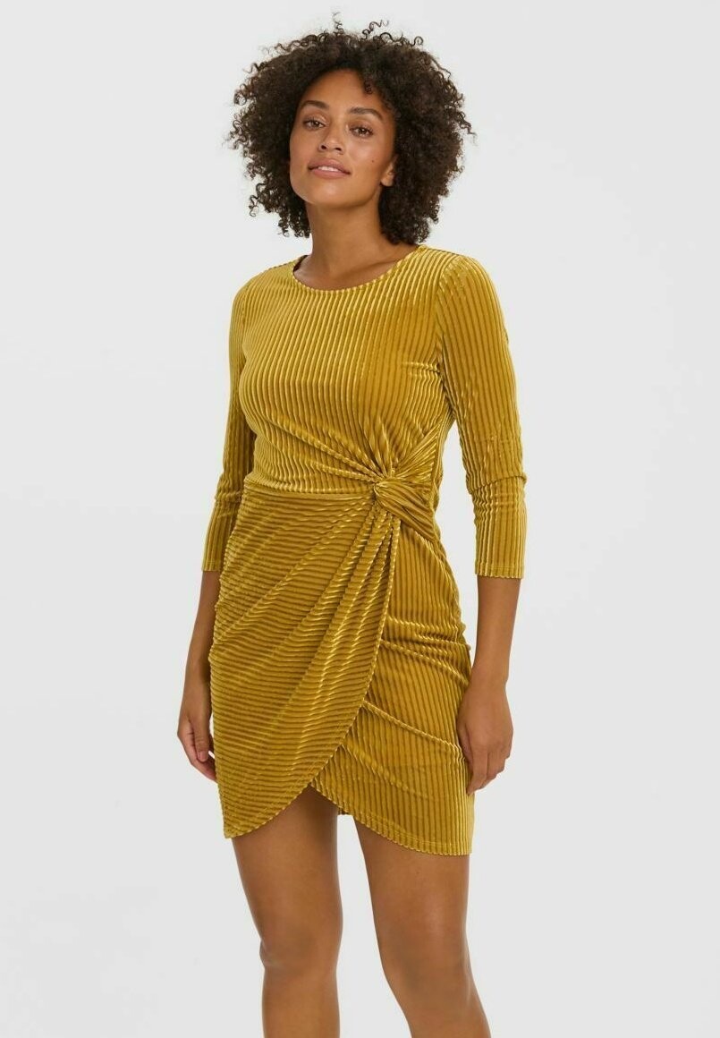 

Летнее платье Vero Moda, горчичный