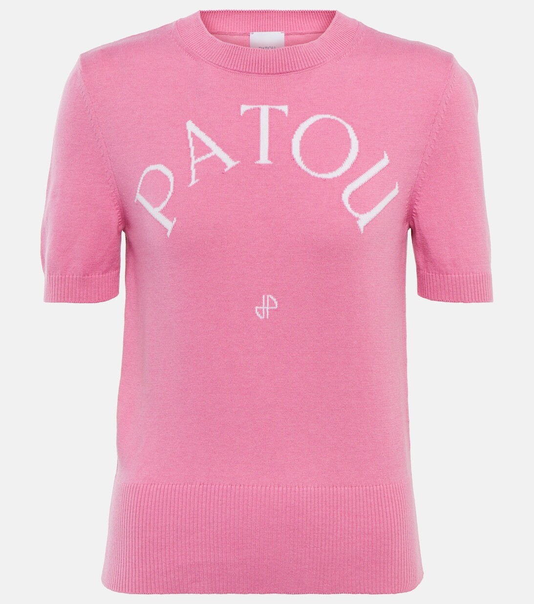 

Свитер из смесового хлопка с логотипом PATOU, розовый
