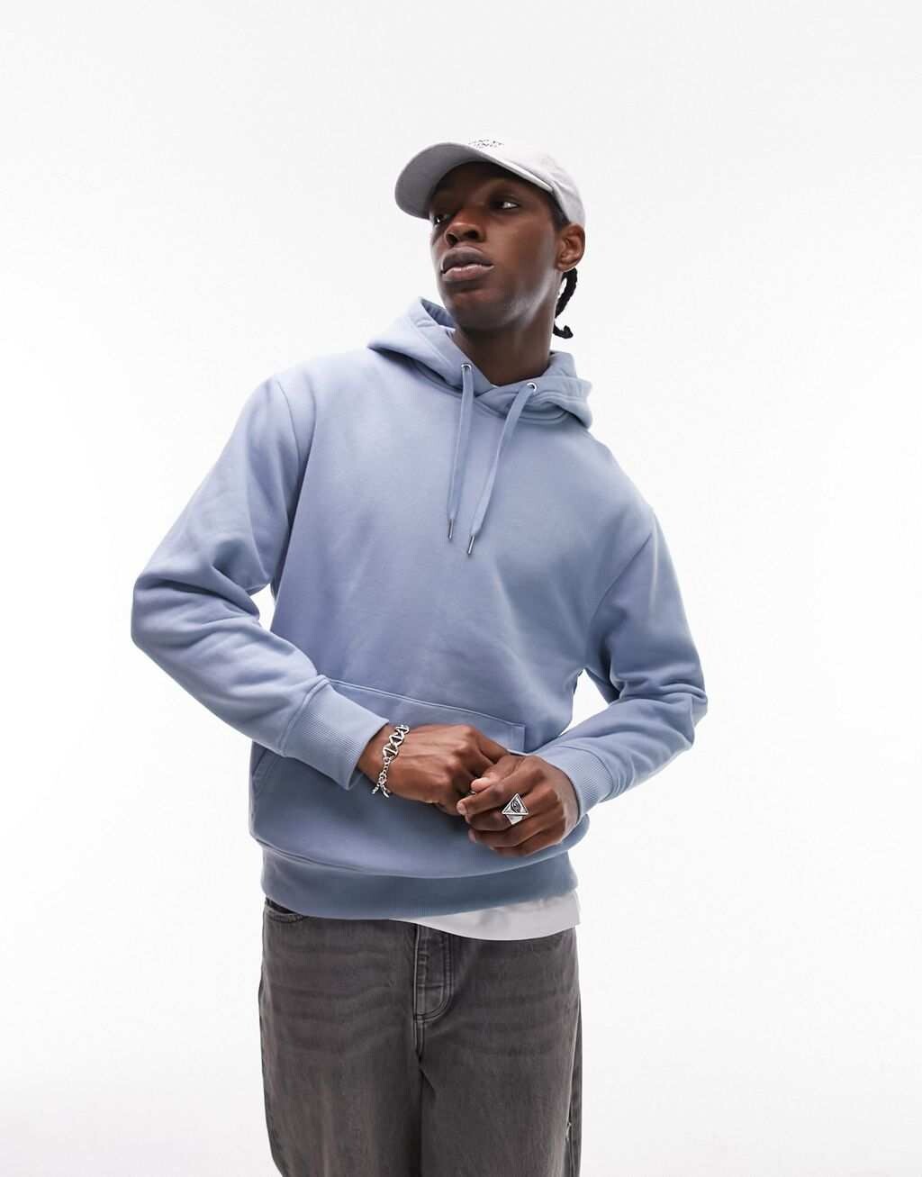 

Худи синего цвета Topman, Синий