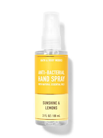 

Санитайзер для рук спрей Sunshine & Lemons, 3 fl oz / 88 mL, Bath and Body Works